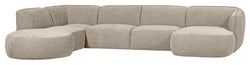 Polly U-sofa, Venstrevendt, Sand