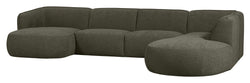 Polly U-sofa, Warm Green