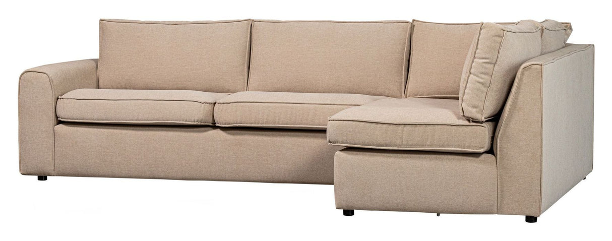 Freek Hjørnesofa Højre, Beige - Unoliving.com