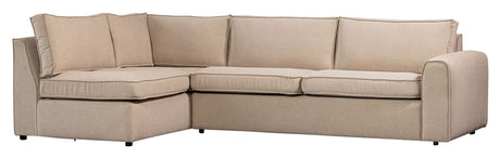 Freek Hjørnesofa Venstre, Beige - Unoliving.com