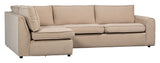 Freek Hjørnesofa Venstre, Beige - Unoliving.com