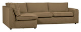 Freek Hjørnesofa, Venstre, Light Brown - Unoliving.com