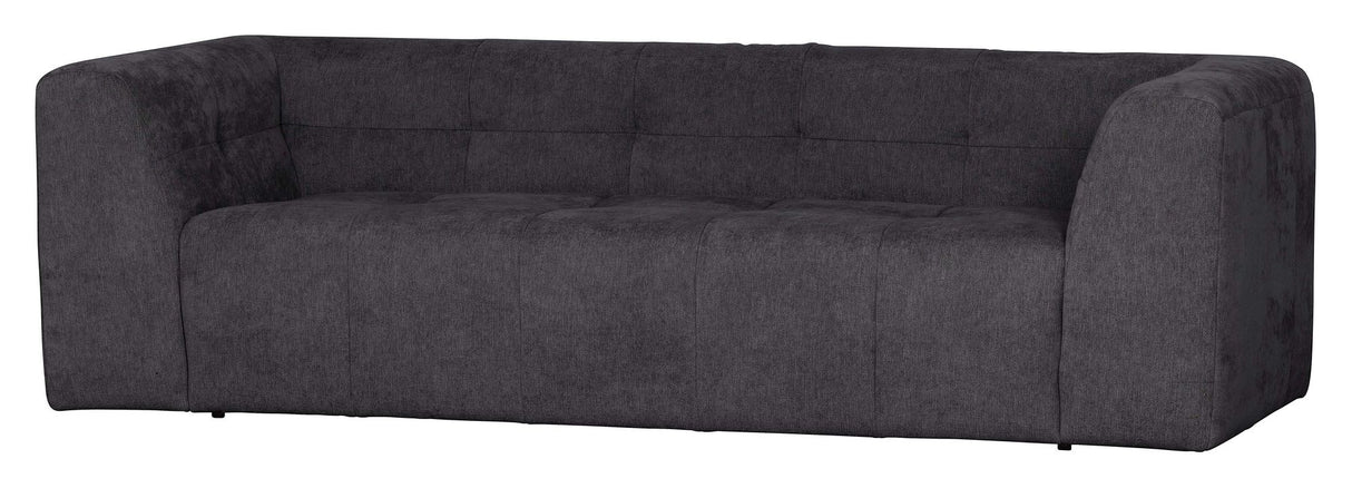 Woood Grid 3-pers. Sofa, Mørkegrå Chenille - Unoliving.com