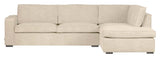 Woood Hajo Sofa m. højrevendt chaiselong, Offwhite melange - Unoliving.com