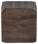 Lio Sidebord 46x46, Bejdset mørkebrun - Unoliving.com