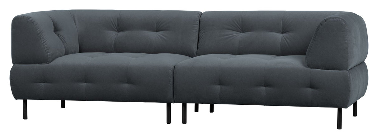 Lloyd 4-pers. Sofa, Mat cloud velour - Unoliving.com