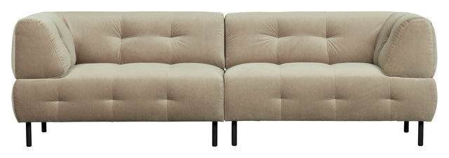 Lloyd 4-pers. Sofa, Mat sea salt velour - Unoliving.com