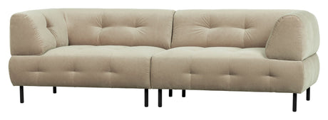 Lloyd 4-pers. Sofa, Mat sea salt velour - Unoliving.com