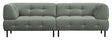 Lloyd 4-pers. Sofa, Mat waterplant velour - Unoliving.com