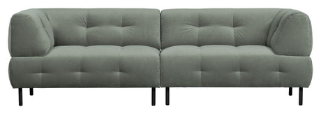 Lloyd 4-pers. Sofa, Mat waterplant velour - Unoliving.com