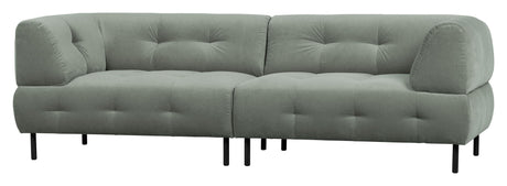 Lloyd 4-pers. Sofa, Mat waterplant velour - Unoliving.com