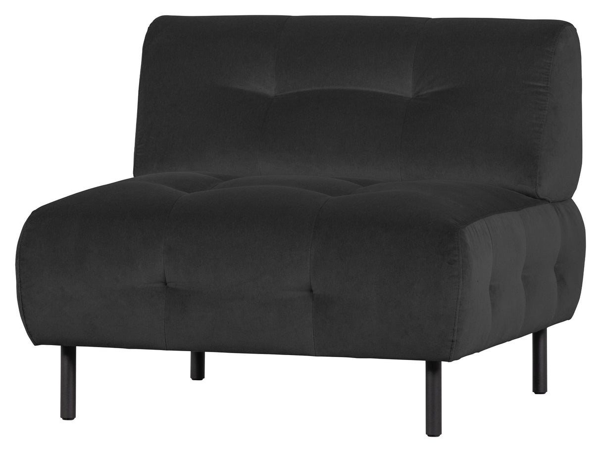 Lloyd Lænestol u/armlæn, Mat cast iron velour - Unoliving.com