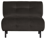 Lloyd Lænestol u/armlæn, Mat cast iron velour - Unoliving.com