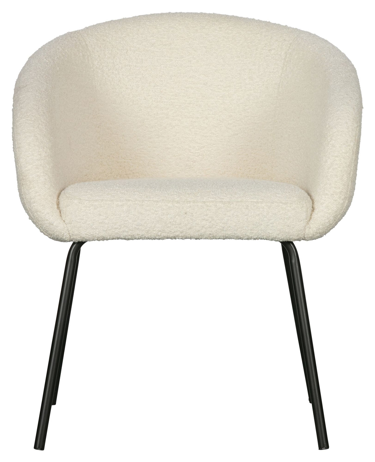 Woood Noelle Spisebordsstol, Offwhite Boucle - Unoliving.com