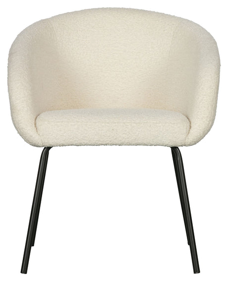 Woood Noelle Spisebordsstol, Offwhite Boucle - Unoliving.com