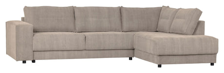 Woood Randy Sofa m. højrevendt chaiselong, Sand - Unoliving.com