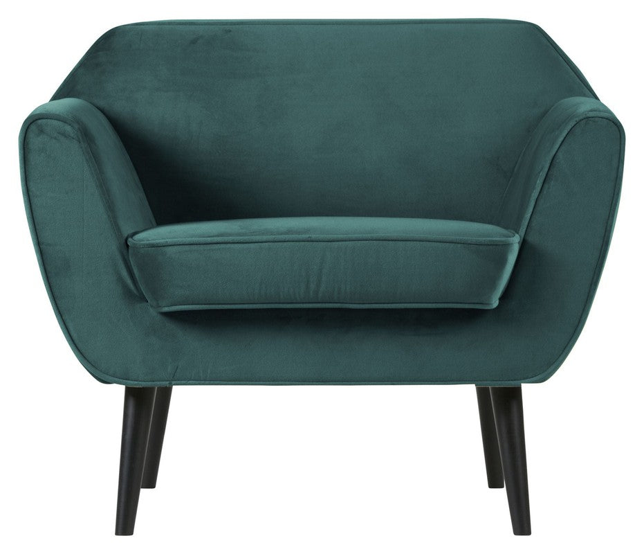 Woood Rocco Lænestol - Teal Velour - Unoliving.com