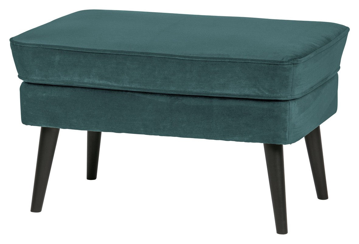 Woood Rocco Puf - Teal Velour - Unoliving.com