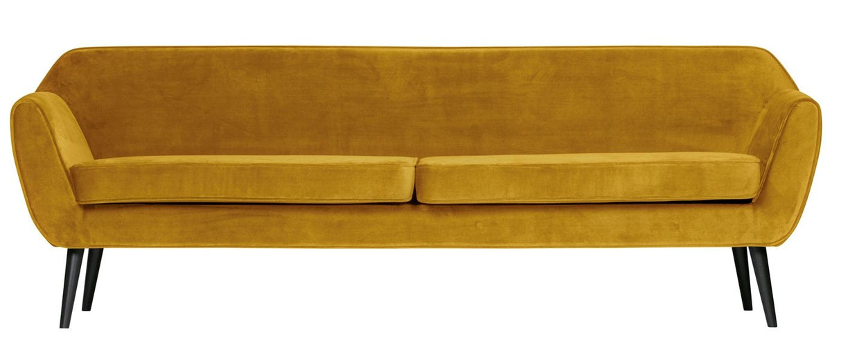 WOOOD - Rocco XL 4-pers. Sofa - Velour Okker - Unoliving.com