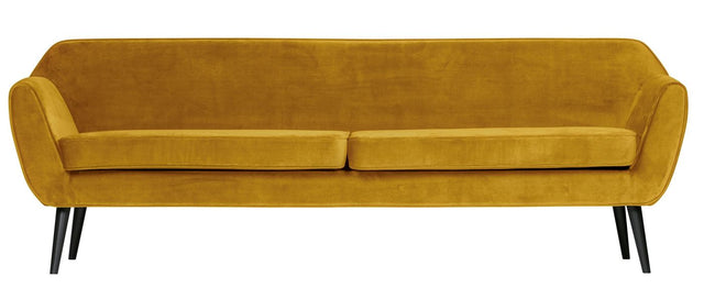 WOOOD - Rocco XL 4-pers. Sofa - Velour Okker - Unoliving.com