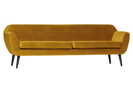 WOOOD - Rocco XL 4-pers. Sofa - Velour Okker - Unoliving.com