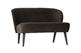 Woood - Sara Loungesofa - Grøn Velour - Unoliving.com