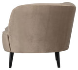 Sara Loungesofa, højrevendt - Khaki fløjl - Unoliving.com