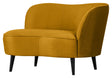 Sara Loungesofa, højrevendt - Ochre fløjl - Unoliving.com