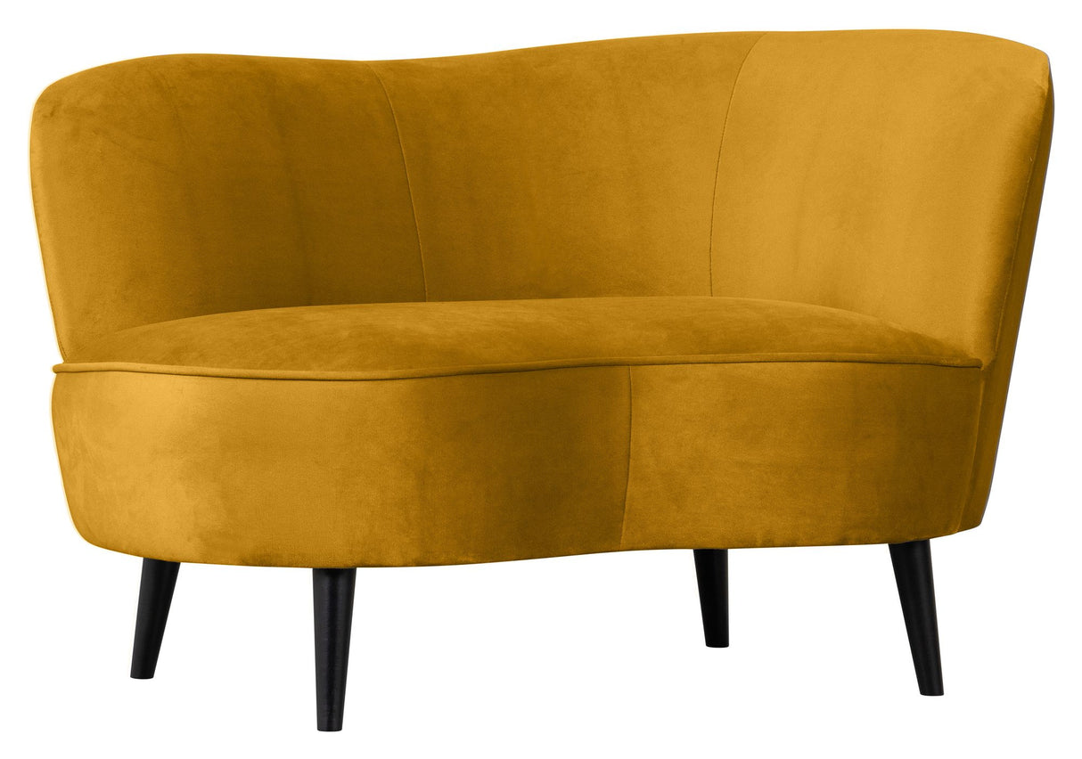 Sara Loungesofa, højrevendt - Ochre fløjl - Unoliving.com