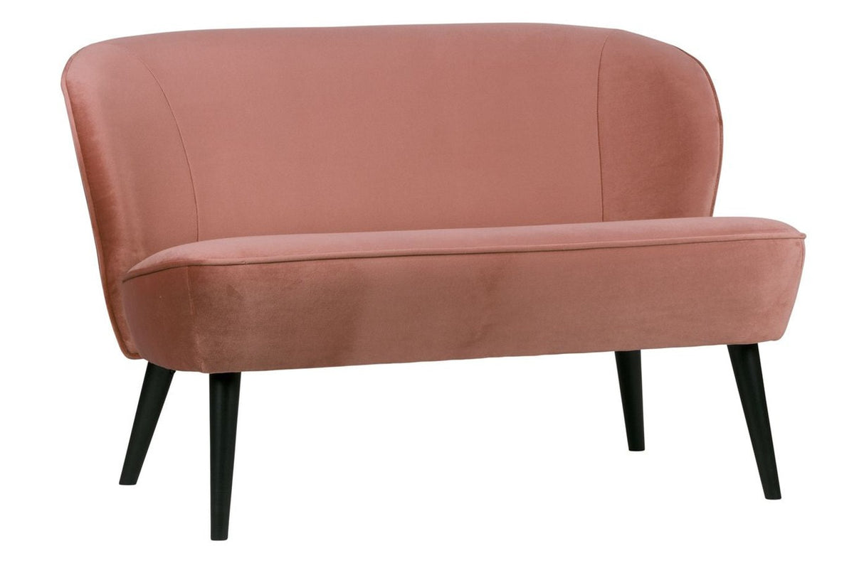 WOOOD - Sara Loungesofa m/velour - Old Pink - Unoliving.com