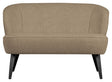 Sara Loungesofa, Teddy Sand/Sorte ben - Unoliving.com