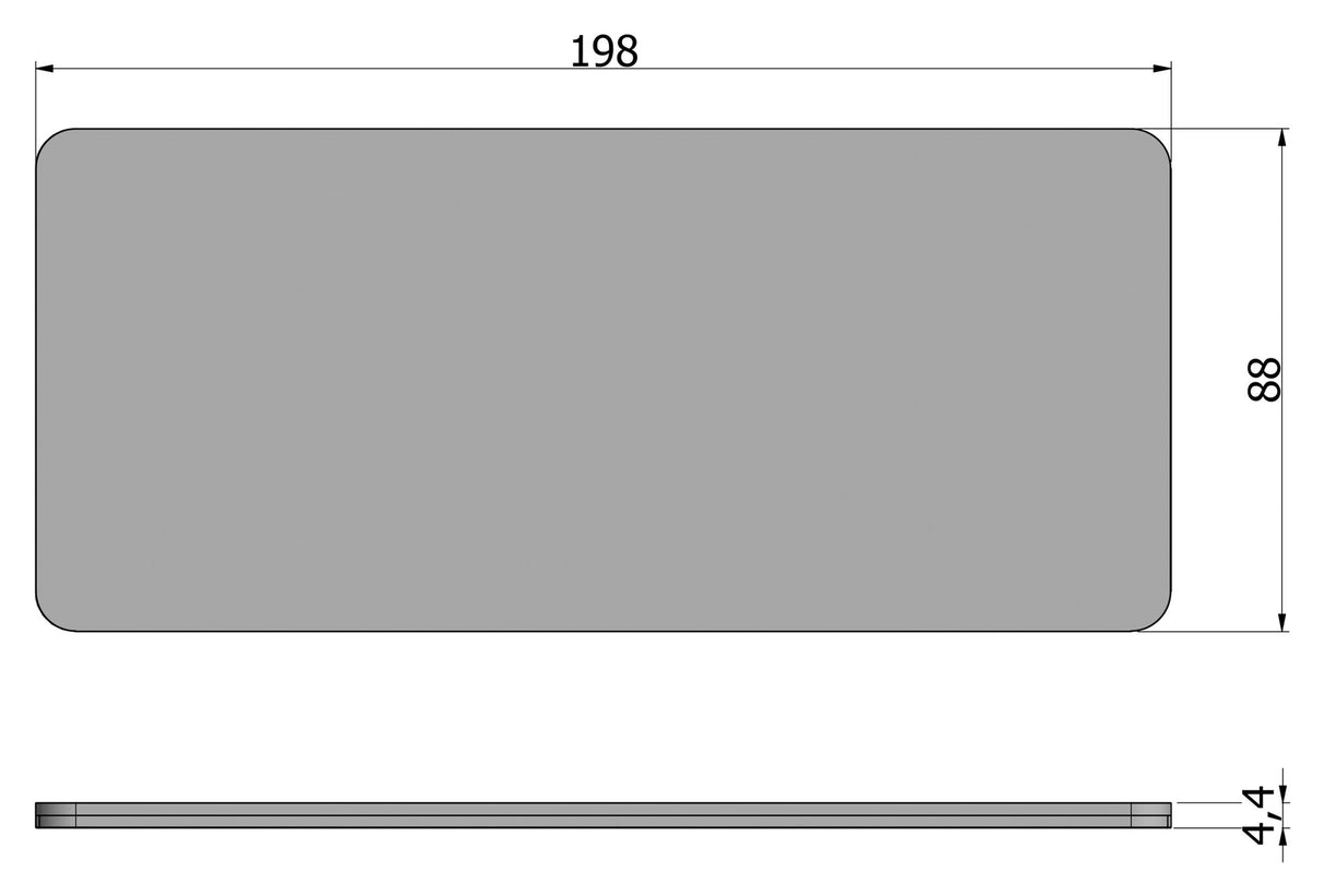 Tablo Bordplade 90x200 - Eg