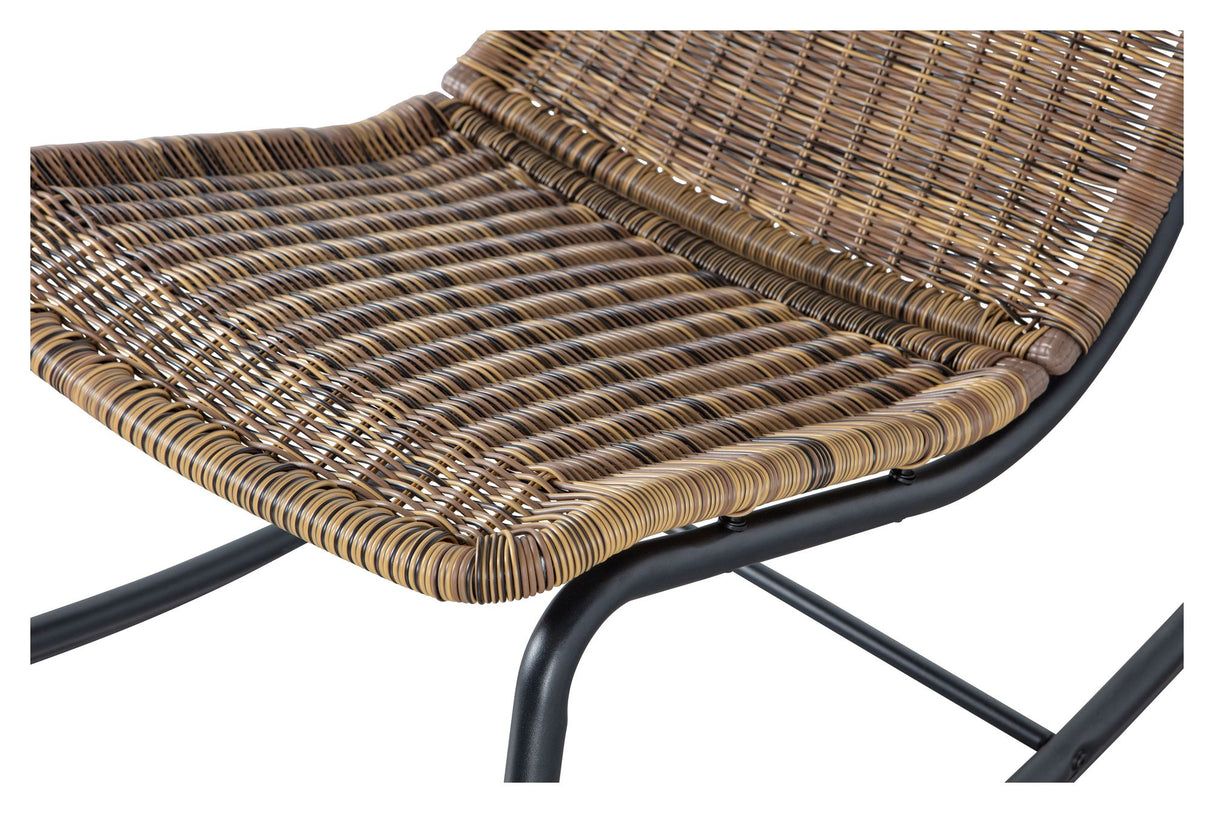 Tom Gyngestol Outdoor, Rattan/Sort metal - Unoliving.com