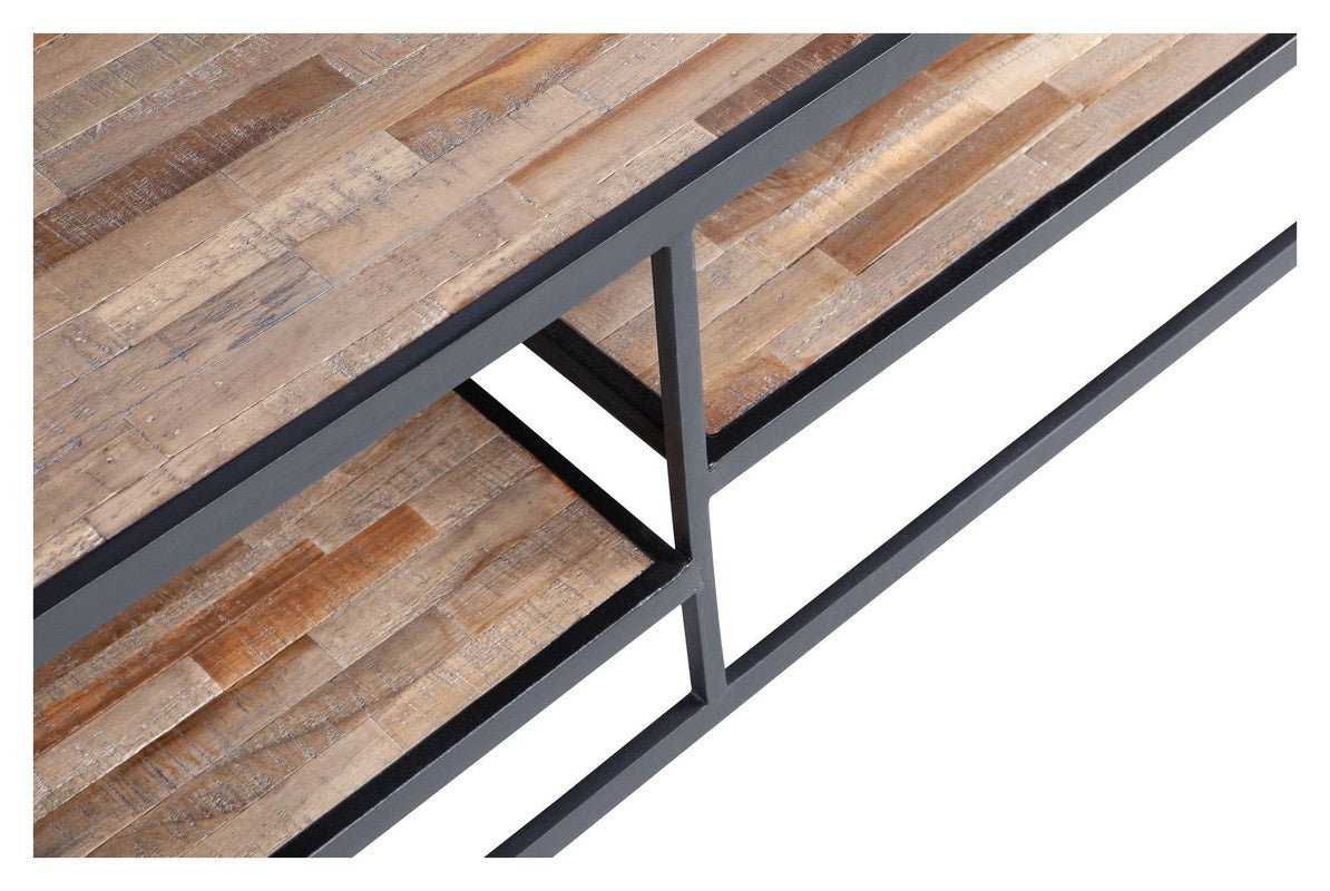 Woood Vic Sofabord - Teak/Metal, 120x60 - Unoliving.com