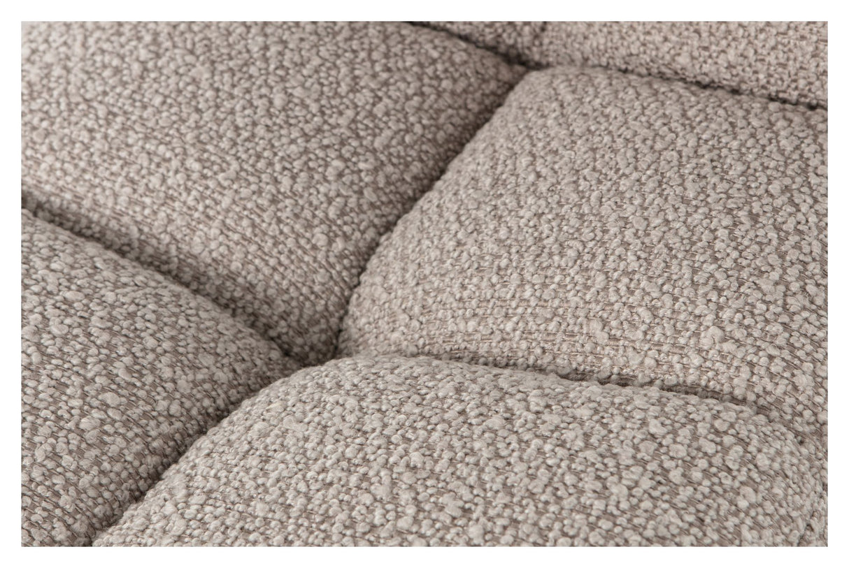 Vinny Spisebordsstol m. drejefod - Beige bouclé - Unoliving.com