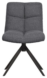 Winny Spisebordsstol - Antracit bouclé - Unoliving.com