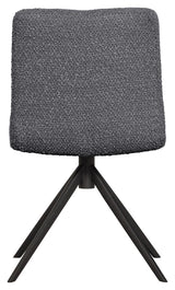 Winny Spisebordsstol - Antracit bouclé - Unoliving.com