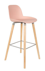 Zuiver Albert Kuip Barstol - Rosa - Unoliving.com