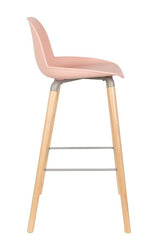 Zuiver Albert Kuip Barstol - Rosa - Unoliving.com