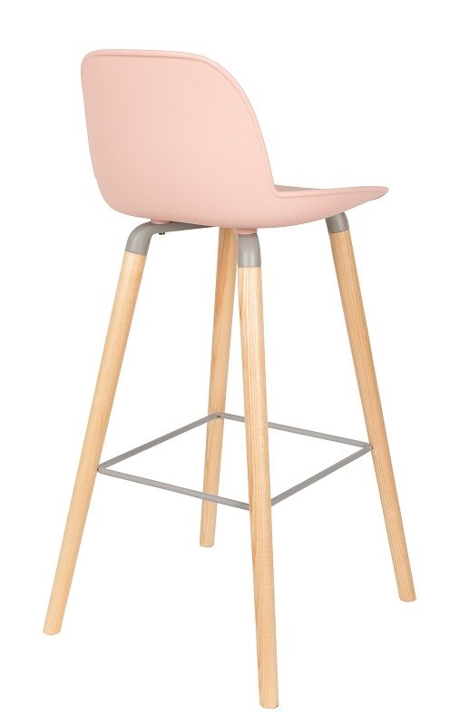 Zuiver Albert Kuip Barstol - Rosa - Unoliving.com