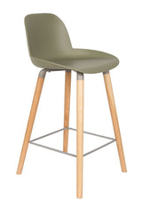 Zuiver Albert Kuip barstol - Grøn, SH: 65cm - Unoliving.com