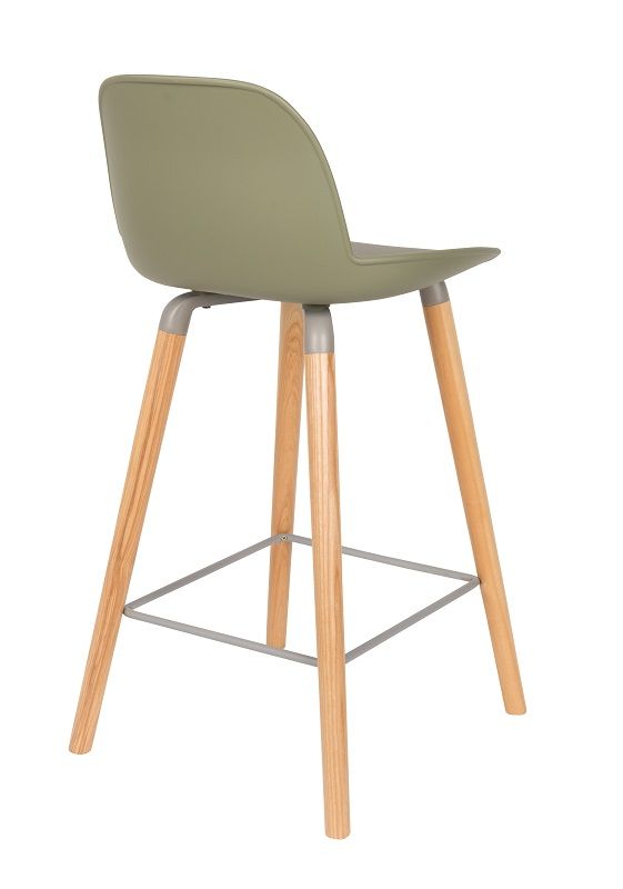 Zuiver Albert Kuip barstol - Grøn, SH: 65cm - Unoliving.com