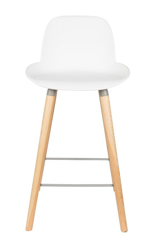 Zuiver Albert Kuip barstol - Hvid, SH: 65cm - Unoliving.com