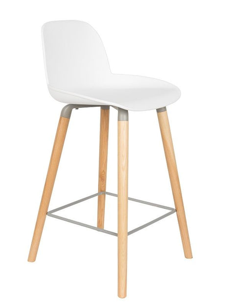 Zuiver Albert Kuip barstol - Hvid, SH: 65cm - Unoliving.com