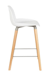 Zuiver Albert Kuip barstol - Hvid, SH: 65cm - Unoliving.com