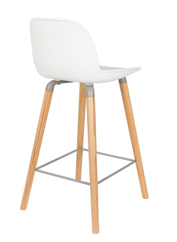 Zuiver Albert Kuip barstol - Hvid, SH: 65cm - Unoliving.com