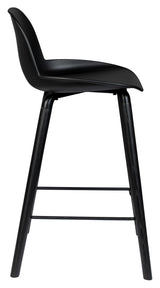 Zuiver Albert Kuip barstol - Sort, SH: 66cm - Unoliving.com