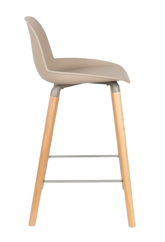 Zuiver Albert Kuip barstol - Taupe, SH: 65cm - Unoliving.com