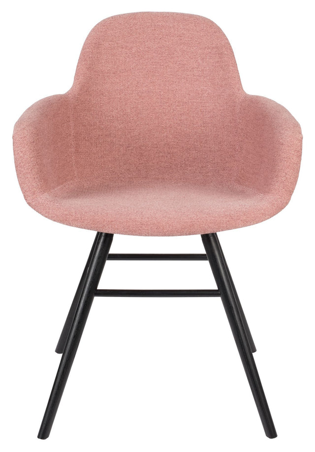 Zuiver Albert Kuip Spisebordsstol m. armlæn - Pink - Unoliving.com