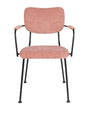 Zuiver Benson Spisebordsstol m. armlæn - Pink - Unoliving.com